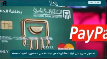 لحصول سريع على فيزا المشتريات من البنك الأهلي المصري بخطوات سهلة